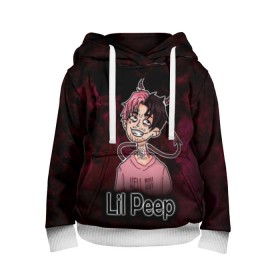 Детская толстовка 3D с принтом Lil Peep в Белгороде, 100% полиэстер | двухслойный капюшон со шнурком для регулировки, мягкие манжеты на рукавах и по низу толстовки, спереди карман-кенгуру с мягким внутренним слоем | awful things | gustav | lil peep | густав ор | клауд | клауд рэп | лил | лили | певец | пееп | пеп | пип | пост эмо | реп | репер | рэп | рэпер | трэп | хип | хип хоп | хоп | эмо трэп