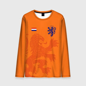 Мужской лонгслив 3D с принтом Сборная Голландии в Белгороде, 100% полиэстер | длинные рукава, круглый вырез горловины, полуприлегающий силуэт | holland | nederland | netherlands | голландия | нидерланды | сборная голландии | сборная голландии по футболу | сборная нидерландов | форма | футбольные сборные | чемпионат