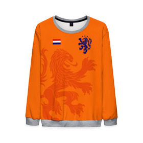 Мужской свитшот 3D с принтом Сборная Голландии в Белгороде, 100% полиэстер с мягким внутренним слоем | круглый вырез горловины, мягкая резинка на манжетах и поясе, свободная посадка по фигуре | holland | nederland | netherlands | голландия | нидерланды | сборная голландии | сборная голландии по футболу | сборная нидерландов | форма | футбольные сборные | чемпионат