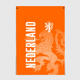 Постер с принтом Сборная Голландии в Белгороде, 100% бумага
 | бумага, плотность 150 мг. Матовая, но за счет высокого коэффициента гладкости имеет небольшой блеск и дает на свету блики, но в отличии от глянцевой бумаги не покрыта лаком | holland | nederland | netherlands | голландия | нидерланды | сборная голландии | сборная голландии по футболу | сборная нидерландов | форма | футбольные сборные | чемпионат