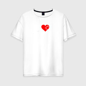 Женская футболка хлопок Oversize с принтом Фортнайт в Белгороде, 100% хлопок | свободный крой, круглый ворот, спущенный рукав, длина до линии бедер
 | battle royale | fortnite | fortnite game | fortnite gaming | фортнайт | я люблю фортнайт