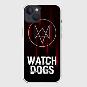 Чехол для iPhone 13 с принтом WATCH DOGS в Белгороде,  |  | action | ct os | ded sec | fox | gamer | glitch | hacker | player | watch dogs | watch dogs 2 | глитч | знак лиса | игра | компьютерная игра | хакер