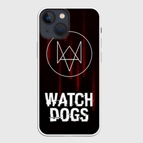 Чехол для iPhone 13 mini с принтом WATCH DOGS в Белгороде,  |  | action | ct os | ded sec | fox | gamer | glitch | hacker | player | watch dogs | watch dogs 2 | глитч | знак лиса | игра | компьютерная игра | хакер