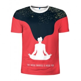 Мужская футболка 3D спортивная с принтом International Yoga Day в Белгороде, 100% полиэстер с улучшенными характеристиками | приталенный силуэт, круглая горловина, широкие плечи, сужается к линии бедра | black | day | ethnic | flower | girl | hair | international | lights | lips | lotus | red | sky | space | stars | woman | yoga | волосы | губы | девушка | день | женщина | звезды | йог | космос | красные | лотос | медитация | международный | небо | огни |