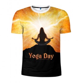Мужская футболка 3D спортивная с принтом International Yoga Day в Белгороде, 100% полиэстер с улучшенными характеристиками | приталенный силуэт, круглая горловина, широкие плечи, сужается к линии бедра | Тематика изображения на принте: 21 июня | day | energy | girl | international | ju | lightning | lotus | meditation | mountain | pose | silhouette | sky | space | stars | universe | woman | yoga | yogi | вселенная | гора | девушка | день | женщина | звёзды | йог | йоги | космос | лотос 