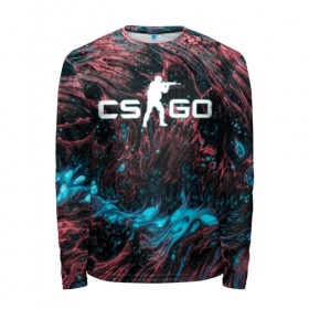 Мужской лонгслив 3D с принтом CS GO HYPER BEAST в Белгороде, 100% полиэстер | длинные рукава, круглый вырез горловины, полуприлегающий силуэт | Тематика изображения на принте: action | astralis | awp | counter strike | cs go | cs go global offensive | cybersport | faze clan | game | gamer | hyper beast | shooter | skin | team liquid | киберспорт | оружие | скины