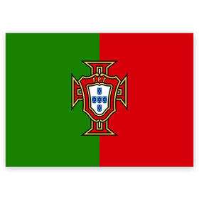 Поздравительная открытка с принтом Сборная Португалии в Белгороде, 100% бумага | плотность бумаги 280 г/м2, матовая, на обратной стороне линовка и место для марки
 | portugal | криштиану роналду | португалия | португальская сборная | сборная португалии | сборная португалии по футболу | форма | футбол | чемпионат