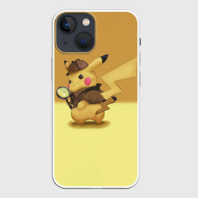 Чехол для iPhone 13 mini с принтом Пикачу Детектив в Белгороде,  |  | detective pikachu | pikachu | pokemon | детектив пикачу | пика | покемон