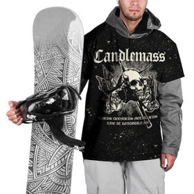 Накидка на куртку 3D с принтом Candlemass в Белгороде, 100% полиэстер |  | doom | metal | группы | дум | дум метал | метал | музыка | рок