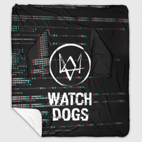 Плед с рукавами с принтом WATCH DOGS в Белгороде, 100% полиэстер | Закругленные углы, все края обработаны. Ткань не мнется и не растягивается. Размер 170*145 | Тематика изображения на принте: action | ct os | ded sec | fox | game | gamer | glitch | hacker | player | watch dogs | watch dogs 2 | глитч | знак лиса | игра | компьютерная игра | маркус | хакер