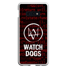 Чехол для Samsung S10E с принтом WATCH DOGS в Белгороде, Силикон | Область печати: задняя сторона чехла, без боковых панелей | action | ct os | ded sec | fox | game | gamer | glitch | hacker | player | watch dogs | watch dogs 2 | глитч | знак лиса | игра | компьютерная игра | маркус | хакер