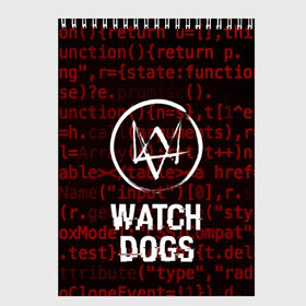 Скетчбук с принтом WATCH DOGS в Белгороде, 100% бумага
 | 48 листов, плотность листов — 100 г/м2, плотность картонной обложки — 250 г/м2. Листы скреплены сверху удобной пружинной спиралью | action | ct os | ded sec | fox | game | gamer | glitch | hacker | player | watch dogs | watch dogs 2 | глитч | знак лиса | игра | компьютерная игра | маркус | хакер