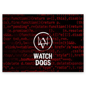 Поздравительная открытка с принтом WATCH DOGS в Белгороде, 100% бумага | плотность бумаги 280 г/м2, матовая, на обратной стороне линовка и место для марки
 | action | ct os | ded sec | fox | game | gamer | glitch | hacker | player | watch dogs | watch dogs 2 | глитч | знак лиса | игра | компьютерная игра | маркус | хакер