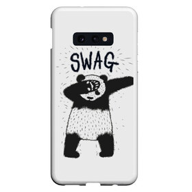 Чехол для Samsung S10E с принтом Swag Panda в Белгороде, Силикон | Область печати: задняя сторона чехла, без боковых панелей | animal | art | authority | bear | dab | drawing | gesture | graphics | indisputable | panda | swag | wild | авторитет | графика | даб | дикий | жест | животное | искусство | медведь | непререкаемый | панда | рисунок | свэг