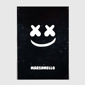 Постер с принтом Marshmello Cosmos в Белгороде, 100% бумага
 | бумага, плотность 150 мг. Матовая, но за счет высокого коэффициента гладкости имеет небольшой блеск и дает на свету блики, но в отличии от глянцевой бумаги не покрыта лаком | dj | marshmello | usa | америка | клубная музыка | мармело | маршмелло | маршмеллоу | музыка | музыкант