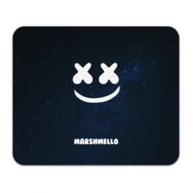 Коврик для мышки прямоугольный с принтом Marshmello Cosmos в Белгороде, натуральный каучук | размер 230 х 185 мм; запечатка лицевой стороны | dj | marshmello | usa | америка | клубная музыка | космос | мармело | маршмелло | маршмеллоу | музыка | музыкант | небо