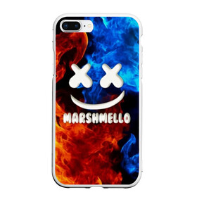 Чехол для iPhone 7Plus/8 Plus матовый с принтом Marshmello Fire в Белгороде, Силикон | Область печати: задняя сторона чехла, без боковых панелей | Тематика изображения на принте: dj | fire | marshmello | usa | америка | вода | клубная музыка | мармело | маршмелло | маршмеллоу | музыка | музыкант | огонь