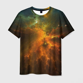 Мужская футболка 3D с принтом Cosmos в Белгороде, 100% полиэфир | прямой крой, круглый вырез горловины, длина до линии бедер | cosmos | galaxy | nebula | space | star | абстракция | вселенная | галактика | звезда | звезды | космический | планеты