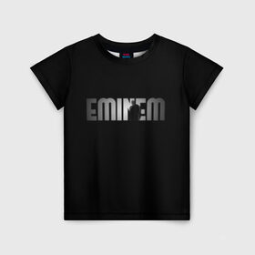 Детская футболка 3D с принтом EMINEM в Белгороде, 100% гипоаллергенный полиэфир | прямой крой, круглый вырез горловины, длина до линии бедер, чуть спущенное плечо, ткань немного тянется | eminem | rap | актёр | американский рэпер | композитор | маршалл | продюсер | рэп | рэпер | эминем