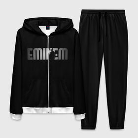 Мужской костюм 3D с принтом EMINEM в Белгороде, 100% полиэстер | Манжеты и пояс оформлены тканевой резинкой, двухслойный капюшон со шнурком для регулировки, карманы спереди | eminem | rap | актёр | американский рэпер | композитор | маршалл | продюсер | рэп | рэпер | эминем