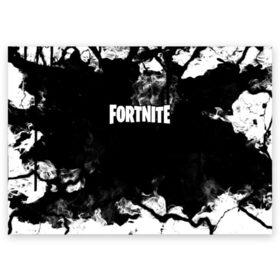 Поздравительная открытка с принтом FORTNITE в Белгороде, 100% бумага | плотность бумаги 280 г/м2, матовая, на обратной стороне линовка и место для марки
 | battle royale | fortnite | fortnite battle royale | futuresynth | game | outrun | retrowave | synth | synthwave | игры | ретровейв | синтвейв | фортнайт