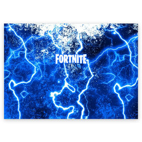 Поздравительная открытка с принтом FORTNITE STORM в Белгороде, 100% бумага | плотность бумаги 280 г/м2, матовая, на обратной стороне линовка и место для марки
 | battle royale | fortnite | fortnite battle royale | futuresynth | game | outrun | retrowave | synth | synthwave | игры | ретровейв | синтвейв | фортнайт