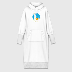 Платье удлиненное хлопок с принтом Альпака Единорог в Белгороде,  |  | alpaca | unicorn | альпака | альпаки | лама | ламы