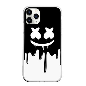 Чехол для iPhone 11 Pro Max матовый с принтом MARSHMELLO в Белгороде, Силикон |  | Тематика изображения на принте: black  white | colors | dj | marshmello | paints | usa | америка | клубная музыка | краски | маршмелло | музыка | музыкант