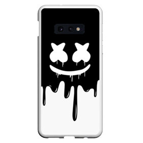 Чехол для Samsung S10E с принтом MARSHMELLO в Белгороде, Силикон | Область печати: задняя сторона чехла, без боковых панелей | black  white | colors | dj | marshmello | paints | usa | америка | клубная музыка | краски | маршмелло | музыка | музыкант