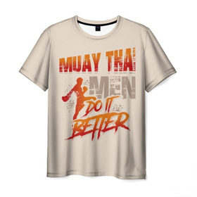 Мужская футболка 3D с принтом Muay Thai в Белгороде, 100% полиэфир | прямой крой, круглый вырез горловины, длина до линии бедер | fight | muay thai | thai boxing | ufc | бокс | ката | кикбоксин | лаос | лоу кик | муай | мьянма | поединок | таиланд | тай | тайский | таолу