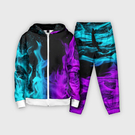 Детский костюм 3D с принтом ПЛАМЯ | НЕОНОВЫЙ ОГОНЬ в Белгороде,  |  | blue | bright | fire | heat | light | neon | purple | red | wildfire | искры | неон | огненный | огонь | пламя | пожар