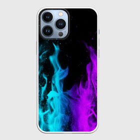 Чехол для iPhone 13 Pro Max с принтом ПЛАМЯ | НЕОНОВЫЙ ОГОНЬ в Белгороде,  |  | blue | bright | fire | heat | light | neon | purple | red | wildfire | искры | неон | огненный | огонь | пламя | пожар