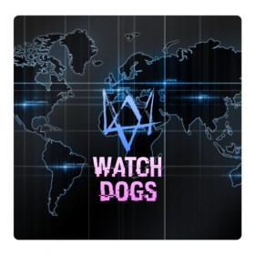 Магнитный плакат 3Х3 с принтом WATCH DOGS в Белгороде, Полимерный материал с магнитным слоем | 9 деталей размером 9*9 см | action | ct os | ded sec | fox | game | gamer | glitch | hacker | player | watch dogs | watch dogs 2 | глитч | знак лиса | игра | компьютерная игра | маркус | хакер