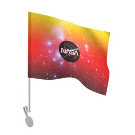 Флаг для автомобиля с принтом NASA в Белгороде, 100% полиэстер | Размер: 30*21 см | galaxy | nasa | nebula | space | star | абстракция | вселенная | галактика | звезда | звезды | космический | наса | планеты