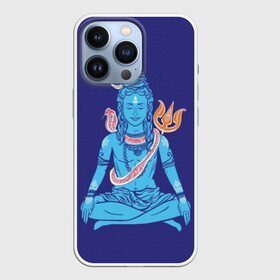 Чехол для iPhone 13 Pro с принтом Шива в Белгороде,  |  | blue | cobra | destroyer | destruction | gods | great | hinduism | india | meditation | om | peace | power | religion | shiva | trident | yoga | боги | великий | власть | знание | индия | индуизм | йога | кайлас | кобра | медитация | ом | разрушение | раз