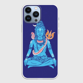 Чехол для iPhone 13 Pro Max с принтом Шива в Белгороде,  |  | blue | cobra | destroyer | destruction | gods | great | hinduism | india | meditation | om | peace | power | religion | shiva | trident | yoga | боги | великий | власть | знание | индия | индуизм | йога | кайлас | кобра | медитация | ом | разрушение | раз