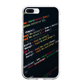 Чехол для iPhone 7Plus/8 Plus матовый с принтом ПРОГРАММИСТ в Белгороде, Силикон | Область печати: задняя сторона чехла, без боковых панелей | anonymus | cod | hack | hacker | it | program | texture | айти | аноним | анонимус | взлом | код | кодинг | программа | программист | текстура | хак | хакер