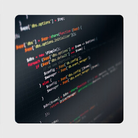 Магнит виниловый Квадрат с принтом ПРОГРАММИСТ в Белгороде, полимерный материал с магнитным слоем | размер 9*9 см, закругленные углы | anonymus | cod | hack | hacker | it | program | texture | айти | аноним | анонимус | взлом | код | кодинг | программа | программист | текстура | хак | хакер