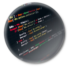 Значок с принтом ПРОГРАММИСТ в Белгороде,  металл | круглая форма, металлическая застежка в виде булавки | Тематика изображения на принте: anonymus | cod | hack | hacker | it | program | texture | айти | аноним | анонимус | взлом | код | кодинг | программа | программист | текстура | хак | хакер