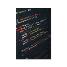 Обложка для паспорта матовая кожа с принтом ПРОГРАММИСТ в Белгороде, натуральная матовая кожа | размер 19,3 х 13,7 см; прозрачные пластиковые крепления | anonymus | cod | hack | hacker | it | program | texture | айти | аноним | анонимус | взлом | код | кодинг | программа | программист | текстура | хак | хакер