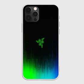 Чехол для iPhone 12 Pro Max с принтом RAZER NEON в Белгороде, Силикон |  | game | razer | texture | зеленый | игровое лого | игромания | игры | рэйзер | текстуры