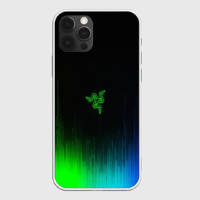 Чехол для iPhone 12 Pro Max с принтом RAZER NEON в Белгороде, Силикон |  | Тематика изображения на принте: game | razer | texture | зеленый | игровое лого | игромания | игры | рэйзер | текстуры