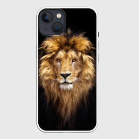 Чехол для iPhone 13 с принтом Лев в Белгороде,  |  | african | animals | authority | big | cat | cool | head | illustration | indisputable | lion | mane | muzzle | supreme | swag | авторитет | африканский | большая | верховный | голова | грива | животные | иллюстрация | кошка | крутой | лев | непрер