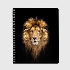 Тетрадь с принтом Лев в Белгороде, 100% бумага | 48 листов, плотность листов — 60 г/м2, плотность картонной обложки — 250 г/м2. Листы скреплены сбоку удобной пружинной спиралью. Уголки страниц и обложки скругленные. Цвет линий — светло-серый
 | african | animals | authority | big | cat | cool | head | illustration | indisputable | lion | mane | muzzle | supreme | swag | авторитет | африканский | большая | верховный | голова | грива | животные | иллюстрация | кошка | крутой | лев | непрер