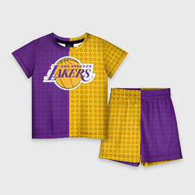 Детский костюм с шортами 3D с принтом Lakers (1) в Белгороде,  |  | ball | basket | basketball | kobu | lakers | lebron | los angeles | баскетбол | коюи | леброн | лейкерс | лос анджелис