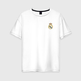 Женская футболка хлопок Oversize с принтом BALE REAL BLACK в Белгороде, 100% хлопок | свободный крой, круглый ворот, спущенный рукав, длина до линии бедер
 | bale | real | real madrid | бэйл | гарет бэйл | реал | реал мадрид