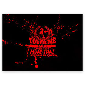 Поздравительная открытка с принтом Muay Thai в Белгороде, 100% бумага | плотность бумаги 280 г/м2, матовая, на обратной стороне линовка и место для марки
 | Тематика изображения на принте: fight | muay thai | thai boxing | ufc | бокс | ката | кикбоксин | лаос | лоу кик | муай | мьянма | поединок | таиланд | тай | тайский | таолу