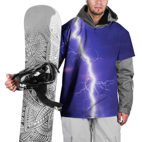 Накидка на куртку 3D с принтом Молния. в Белгороде, 100% полиэстер |  | вспышка | интересная | молния | небо | необычная | прикольная | яркая