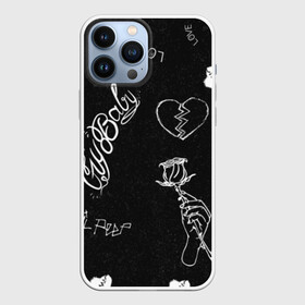 Чехол для iPhone 13 Pro Max с принтом LIl Peep (Broken) в Белгороде,  |  | baby | broken | cry | lil | lil peep | peep | rap | rose | лил | лил пип | пип | реп | роза | сердце