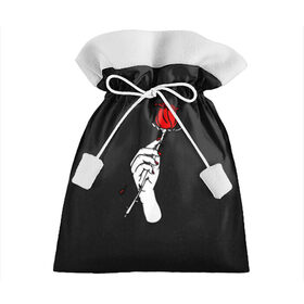 Подарочный 3D мешок с принтом Lil Peep (Rose) в Белгороде, 100% полиэстер | Размер: 29*39 см | baby | broken | cry | lil | lil peep | peep | rap | rose | лил | лил пип | пип | реп | роза | сердце
